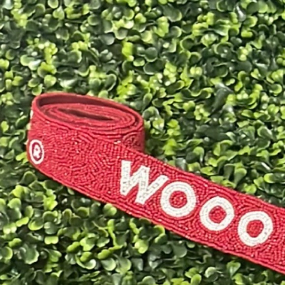 🎉❤️ NEW Arkansas Razorbacks Beaded Purse Strap Game Day Graduation Gifts - Picture 5 of 5